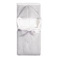 thumbnail image 2 of Safdie & Co. Premium Ultra Soft Reversible Sherpa Hoodzy Hooded Throw Blanket Light Grey, 2 of 3