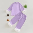 thumbnail image 4 of TIWEKE Little/Big Girls Satin Pajamas Summer Short Sleeve Button Down Silk PJS 2PCS Sleepwear Set,Size 6-7 Years, 4 of 4