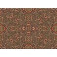 thumbnail image 1 of Ahgly Tapis Rectangulaire Lavable en Machine Intérieur Transitionnel Marron Clair, 4 Pieds x 6 Pieds, 1 of 7