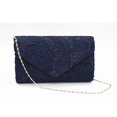 thumbnail image 4 of CHOK Lace Floral Envelope Handbag Evening Bag Wedding Bride Party Bag Coin Purses-White, 4 of 4