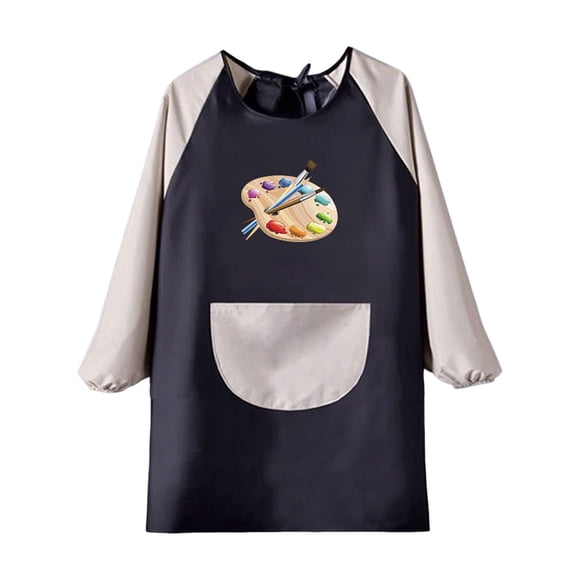 Tablier de Peinture Multifonction pour Enfants Motif Palettes Lavable à Manches Longues Peinture B