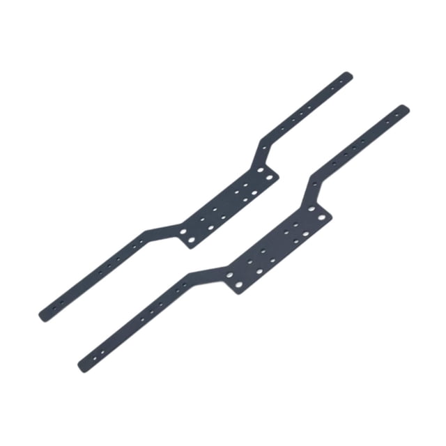 Yinanstore 2 Pieces RC Chassis Frame Rails for MN98 MN99S Parts 1:12 Scale RC Car Hobby black