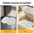 thumbnail image 4 of Diatomaceous Earth Bath Mat Super Absorbent Fast-Drying Bathroom Floor Mat with Non Slip Rubber Backing Washable Shower Rug for Bathtub & Shower Room 16x24 Inches, 4 of 9