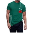 thumbnail image 1 of LUOGENLI T-shirts pour Homme pour Hommes T-shirts Graphiques Vintage T-shirts à Imprimé Floral et Lettrage Col Rond Manches Courtes T-shirts Décontractés d'Été T-shirts pour Hommes T-shirts Graphiques Pâques Vert TTTG, 1 of 6
