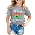 thumbnail image 4 of Haut Arc-en-Ciel Filles Simplement Tre Vêtements Garçon et Fille Mode Décontractée Imprimé Col Rond T-Shirt Manches Courtes Ample, 4 of 4