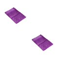 thumbnail image 2 of Youkk Polyester Chenille Bath Mat - Strong Water Absorption Exquisite Crafted Soft Texture No Shedding Vibrant Purple 40cm*60cm 2Set, 2 of 6