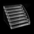 thumbnail image 3 of Fridja Nail Polish Holder Clear Makeup Display Stand Rack Holder Organizer 7 Layer, 3 of 4