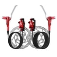 thumbnail image 4 of Lipstore Mountain Bike Hydraulic Disc Brake Set Bicycles Replaces Repair Line Pulling Red, 4 of 8