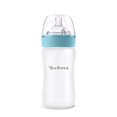 thumbnail image 2 of Yooforea Silicone Coated Glass Baby Bottle, 6M+ Fast Flow Nipple I Anti-Colic, Wide Neck, Stable Base I Medical-Grade Silicone Coating Shatter Protection, BPA BPS PVC Free (270 ML/9 OZ-Fog), 2 of 5