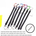 thumbnail image 1 of stanreset Portable Spiral Keyring Anti-lost Keychain Reusable Fashion Handbag Waist Hanging Metal Key Chain Keys for Elder Long, 1 of 6