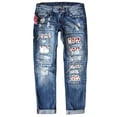 thumbnail image 1 of NECHOLOGY Women's Denim Pants Size 14 by NECHOLOGY, Straight Leg, Ripped, Mid Rise, Jeans, Adult Female Clothes, Blue, Size L, 1 of 3