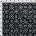 thumbnail image 4 of oneOone Viscose Chiffon Black Fabric Florals Craft Projects Decor Fabric Printed By The Yard 42 Inch Wide, 4 of 4
