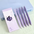 thumbnail image 1 of Student Gel Pens 5-Pack 0.7mm Black Ink Retractable Smooth Writing Quick-Drying Pens for School Note Taking & Office Journaling Hzhnb | Plastic, C, 1 of 9