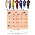 thumbnail image 2 of LUXUR Mens Hoodies Sweatsuit Hooded Sweatshirts+Pant Outfits Zipper Jogger Sets Regular Fit Tracksuit Set Two Pieces Black XL, 2 of 3