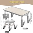 thumbnail image 2 of Ensemble Table pour Enfants et 6 Chaises, Bureau et Chaise pour Tout-Petits à Hauteur Réglable, Table Multi-Activités pour Enfants avec Plateau Anti-Graffiti pour 2 à 10 Ans, Max 300 Lb Ensemble Table pour Enfants et 6 Chaises, Hauteur Réglable T, 2 of 7