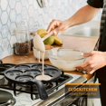 thumbnail image 1 of 7-Mold Mini Non-Stick Pancake Maker - Easy to Clean, Practical, and Fun for Kids - Perfect for Creative Breakfasts and Weekend Brunches, 1 of 5