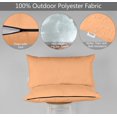 thumbnail image 4 of Vargottam Indoor/Outdoor Polyester Fabric Lumbar Pillow With Insert, All-Weather Waterproof Decorative Throw Pillow for Patio Furniture-Set of 2 - Light Peach, 4 of 7