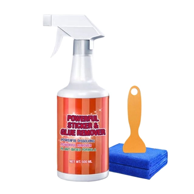 SPOORYYO Powerful Sticker Glue Remover Adhesive Remover for Cars - 500ml Removes Stickers, Labels, Decals, Tape from Glass, Paint, Windows