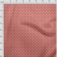 thumbnail image 4 of oneOone Viscose Jersey Red Fabric Geometric Tile Sewing Craft Projects Fabric Prints By Yard 60 Inch Wide, 4 of 4