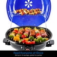thumbnail image 4 of Techwood 1600W Electric BBQ Grill – Portable Indoor/Outdoor Smokeless Grill with Double-Layer Design & Removable Stand, Serves 15, Perfect for Condos, Patios & Backyards, 4 of 5
