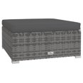 thumbnail image 3 of vidaXL 5 Piece Garden Lounge Set with Cushions Poly Rattan Grey, 3 of 5