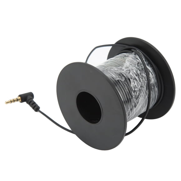 Câble de Caméra de Pêche Transmission HD Câble Détecteur de Poissons Fil Durable avec Prise Casque 3,5 mm pour Accessoires de Pêche 0,07 Po