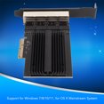 thumbnail image 2 of 4 Port Rj45 Gigabit Ethernet Card 4 Port RJ45 Gigabit Ethernet Card 10/100/1000/25000 Mbps PCIE  Interface Card For Gaming Office Black For, 2 of 7