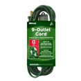 thumbnail image 1 of Woods 32189 Indoor Extension Cord With Nine Power Outlets (12 Feet, Green), 1 of 2