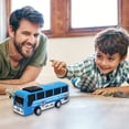 thumbnail image 5 of RRJ Pull BackToyBus, Realistic Die-Cast Vehicle, Friction Powered Car, Durable Plastic Construction, EducationalToyfor Little One,KidsGift for Birthday Party, Indoor Playtime Activity, 5 of 5