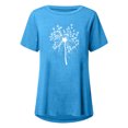 thumbnail image 4 of Pompotops Chemises Mode Décontractée pour Femmes Manches Courtes Tee-Shirt Ample Tunique Blouse, 4 of 4