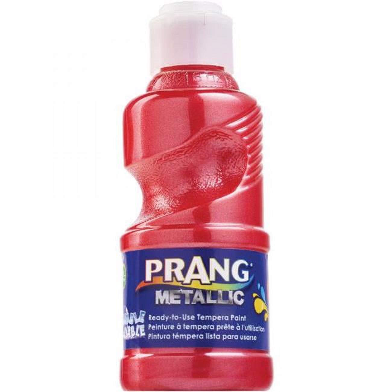 Prang DIXX11761 8 oz Ready to Use Washable Paint, Metallic Red