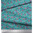 thumbnail image 2 of Soimoi Georgette Viscose Fabric Leaves & Floral Artistic Fabric Prints by Yard 42 Inch Wide, 2 of 5