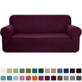 thumbnail image 1 of CHOK 2024 1-Piece Checks Stretch Sofa Cover Slipcover Couch Cover  Chair  Light Gray, 1 of 6