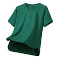 thumbnail image 1 of T-Shirts Unis pour Hommes en Polyester Polyvalents pour l'Extérieur Confort Estival Décontracté, 1 of 7