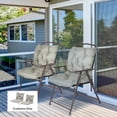 thumbnail image 2 of Outsunny Ensemble de 2 Coussins de Chaise de Jardin Coussin d'Assise Confortable avec Dossier, 2 of 10
