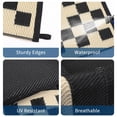 thumbnail image 3 of Outdoor Rug 10x14 Waterproof Fade-Proof Reversible Patio Rug Modern Neutral Outdoor Carpet, Plastic Straw Weather Resistant Large Camping Carpet for Garden Backyard Balcony, Black Coffee, 3 of 10