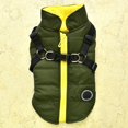 thumbnail image 4 of MesaSe Pet Printed Cold Weather Coat Harness Pet Winter Warm 2 In 1 Outfit Padded Jacket For Small Puppy Dogs, 4 of 8