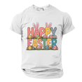 thumbnail image 3 of Plebaso T-Shirts de Pâques pour Hommes à Manches Courtes, Col Rond, T-Shirt Graphique, Hauts Imprimés, T-Shirts Décontractés d'Été pour Hommes, 3 of 6