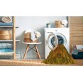 thumbnail image 2 of Ahgly Tapis Rond Lavable en Machine Intérieur Transitionnel Acajou Brun, 6 Pieds Rond, 2 of 7