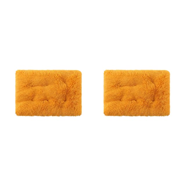 Maytalsory Soft And Comfortable Dog Bed Pets Sweet Dreams Easy To Clean Dog Cage Bed gold XS 2Set