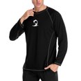 thumbnail image 3 of BeautyIn Men's Long Sleeve Rashguard Shirt UV Ray Protection Quick-Dry Swim Tee Running Workout, 3 of 6