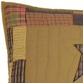 thumbnail image 4 of VHC Brands Stratton Primitive King Sham Tan Appliqued Cotton Star Hand Quilted Rectangle Bedroom Decor, 4 of 4
