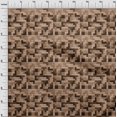 thumbnail image 4 of oneOone Tissu Velours Marron Clair Forme Géométrique Matériel de Robe Tissu Imprimé Tissu au Mètre 58 Pouces de Large, 4 of 4