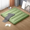 thumbnail image 2 of Costway King Futon Mattress Japanese Floor Pad Washable Cover Carry Bag Green, 2 of 10
