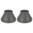 thumbnail image 1 of Unique Bargains 8" to 4.3" Duct Reducer Connector, 2 Pack Heating Cooling Ventilation Tube Fire-resistant Increaser Adapter Pipe Fitting for Vent System, Grey, 1 of 5