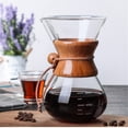 thumbnail image 3 of Pour Over Coffee Maker 20oz Paperless Glass Carafe with Stainless Steel Filter Reusable Glass Coffee, 3 of 8