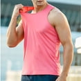 thumbnail image 3 of Mens Casual Tank Tops Racer Back Crewneck Sleeveless Shirt Lightweight Workout Tee Summer Muscle T-Shirts, 3 of 7