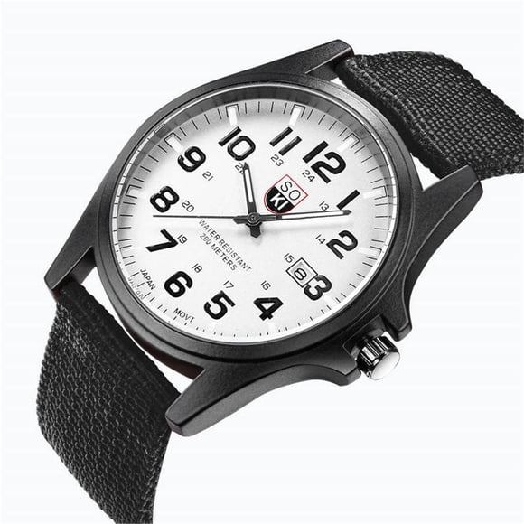 RKSTN Mens Watches Couple Fashion Nylon strap Analog Quartz Round Wrist Watch Watches Mens Watches