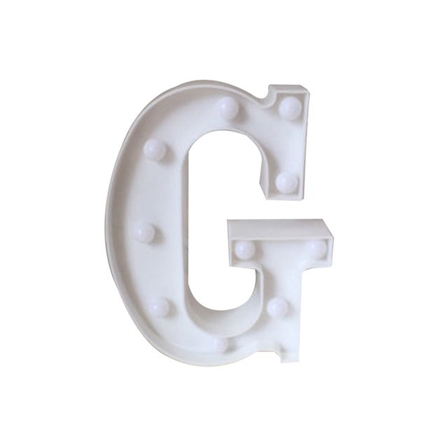 ziyahi Luminous 26 English Alphabet LED Letter Light Night Lamp Wedding Party Decor letter G