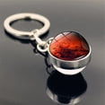 thumbnail image 1 of TopLLC Keychains Solar System Milk y Way Nebula Double Sided Glass Ball Keychain Keychain Keychain, 1 of 3